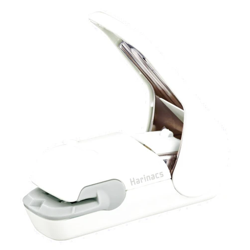 Kokuyo Stapleless Stapler, Harinacs Desktop & Handheld Staple-Free, Up to 5 Sheets No Staple Binding, Portable Compact Holeless Stapler, Pale White, Japan Import (SLN-MPH105PW)