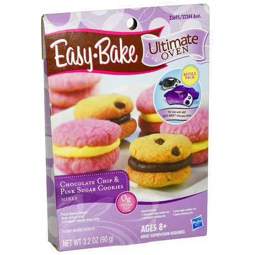 Easy Bake 5000 Ultimate Oven Chocolate Chip & Pink Sugar Cookies Refill Pack Playset