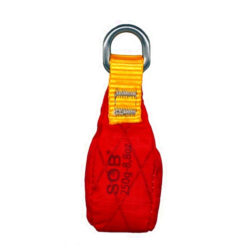 SOB Throw Weight Bag, Durable Climbing Rope Bag for Arborists, Tree Throw Bag for Rock Spelunking (Red-250)
