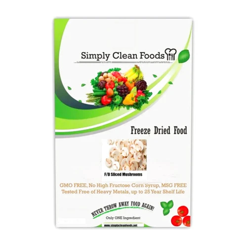 Simply Clean Foods Freeze Dried Organic Mushroom - Non-GMO - Made in USA