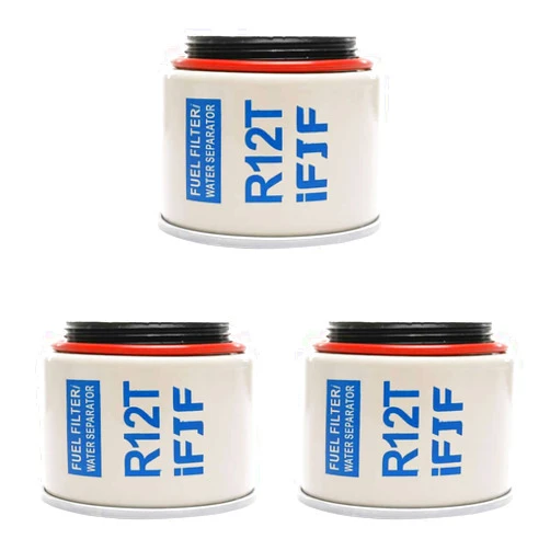 iFJF Marine Fuel Water Separator Element of R12T Fuel Filter/Water Separator 120AT NPT ZG1/4-19Fits Diesel Engine Replaces S3240 (Set of 3)