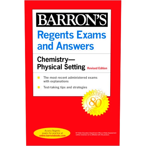 By Barron's Educational Series (Author), Albert Tarendash M.S. (Author) Regents Exams and Answers: Chemistry--Physical Setting Revised Edition (Barron's New York Regents)