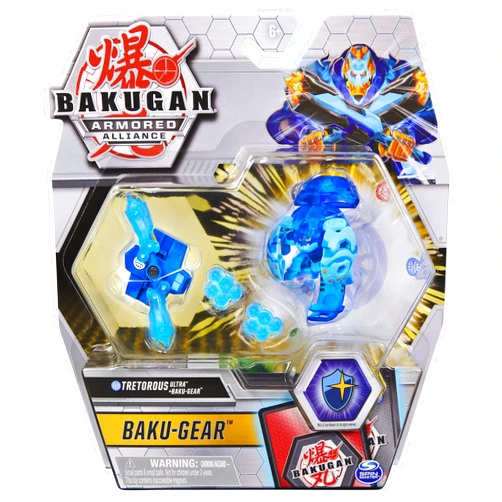 Bakugan Ultra, Aquos Tretorous with Transforming Baku-Gear, Armored Alliance 3-inch Tall Collectible Action Figure