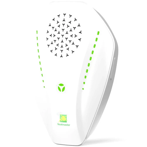 Neatmaster Ultrasonic Pest Repeller, Electronic Pest Repellent Ultrasonic Plug in, Pest Control for Bug, Roach, Spider, Ant, Flies, Mosquito; Bug Repellent Indoor for House, Garage, Warehouse