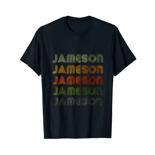 Love Heart Jameson Nametag Love Heart Jameson Tee Grunge/Vintage Style Black Jameson T-Shirt