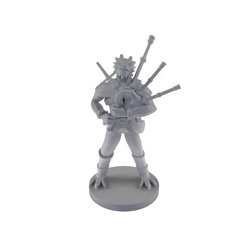 TDD MINIS Dragonborn Bard Male With Bagpipes Tabletop DND Gaming Miniature
