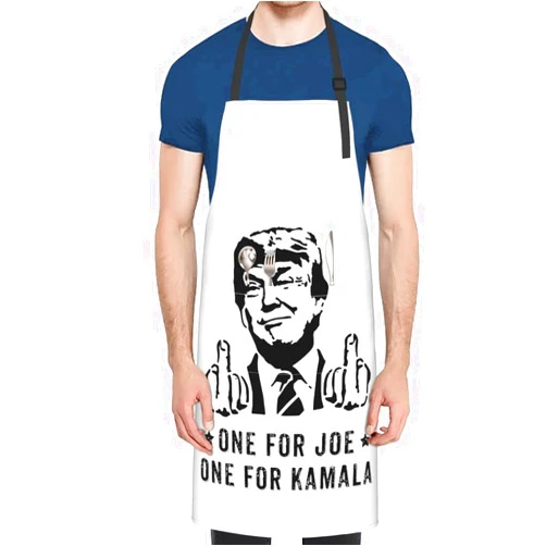 KATAKU Fuck Biden Harris - Pro Trump - Conservative Adjustable Apron Men Chef Waterproof With 2 Pockets Cooking Kitchen Aprons