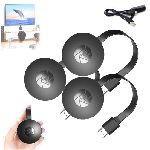 Generic Castview TV, Streaming Devices for TV, Cast View, TV Box, TV Streaming Devices, Wireless Display Adapter 4k, Media Playertv, Screen Cast Mirroring (3 Sets)