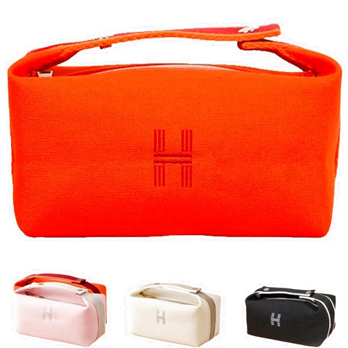 Fammart Travel Makeup Bag, Waterproof Canvas Cosmetic Bag Make Up Organizer Case for Women, Large Toiletry Bag Skincare Pouch for Toiletries Accessories Brushes
