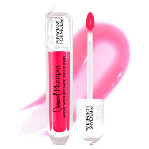 Physicians Formula Mineral Wear Diamond Lip Plumper Gloss, Dermatologist Tested Pink Radiant Cut