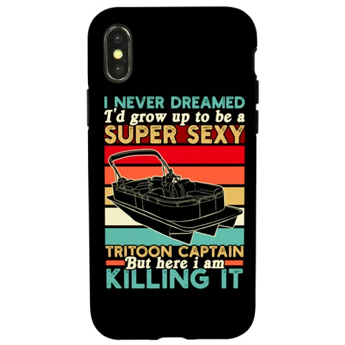Tritoon Captain Grow Up To Be A Super Sexy Tritoon iPhone X/XS Tritoon Captain Grow Up To Be A Super Sexy Tritoon Captain Case