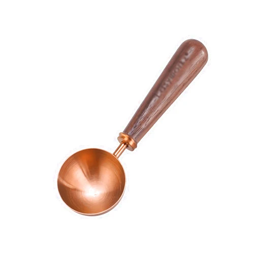 XENFANG Spoons Soup Spoons Stainless Steel Coffee Spoon Wood Handle Measuring Spoon Retro Coffee Powder Spoon Serving Spoons(B)