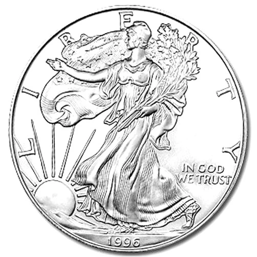 Cohen Mint 1996 Silver American Eagles - Brilliant Uncirculated - KEY DATE!