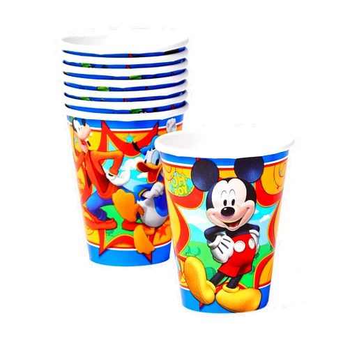 American Greetings Mickey Mouse Party Supplies, 9 oz. Paper Cups, 8-Count