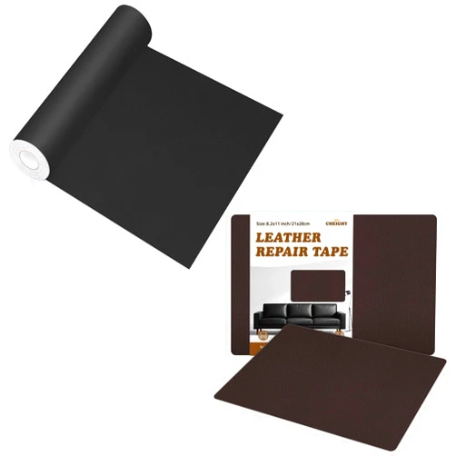 CHEIGHY Leather Repair Kit for Couches Self Adhesive Leather Repair Patch for Furniture Vinyl Repair Kit for Car Seats, Sofa, Office Chair, Belt, Jackets