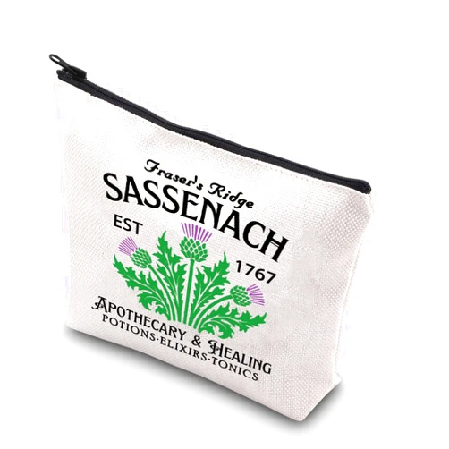 VAMSII Dragonfly Makeup Bag Dinna Fash Sassenach Cosmetic Bag Sassenach Lover Gifts Friends Sister Mother（Ridge）