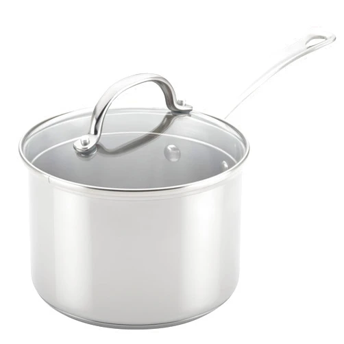 Farberware Millennium Stainless Steel Sauce Pan/Saucepan with Lid, 3 Quart, Silver