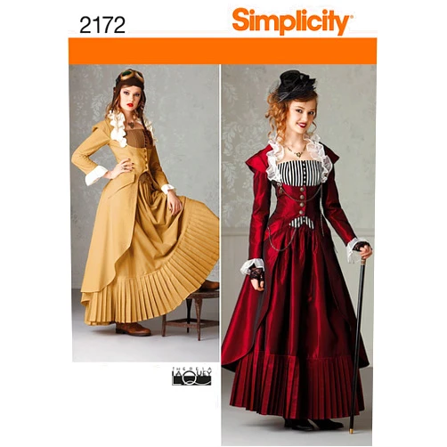 Simplicity Pattern 2172 Misses' Steampunk Costume by Theresa Laquey, Size R5 (14-22)