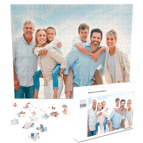YOUYIMA Custom Puzzle, Personalized Puzzle for Photo 120/200/300/500/1000 Pieces, Customized Jigsaw Puzzle Gift for Family, Wedding, Graduation, Pet