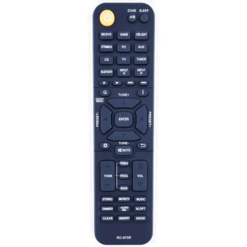 ZWP RC-970R Replacement Remote Control Compatible for Onkyo HT-S3910 TX-SR494 HT-R398 TX-SR393 TXSR393 HTS3910 TXSR494 HTR398 AV Receiver