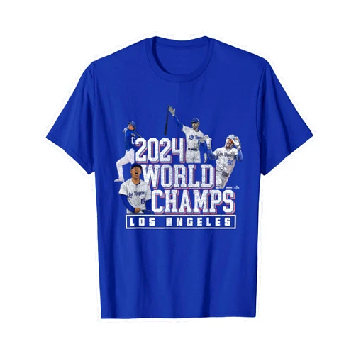 Ryno Sports 2024 World Champs – LA Team 4 Players – Los Angeles Baseball T-Shirt