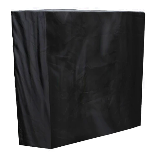 DwellElite Outdoor Kitchen Corner Cabinet Waterproof and Protective Cover, Specially Designed for Cabinets. Heavy Duty 600D Oxford Material, Dustproof and with Adjustable Drawstrings. (Black)