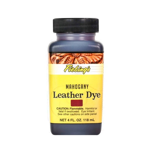 Fiebing's Leather Dye (4 Fl Oz) - Alcohol-Based, Penetrating, Permanent Dye for Shoes, Boots, Belts, Bags, Furniture - Includes Wool Dauber Applicator
