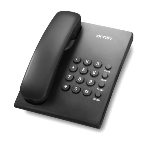 ORNIN Y320 Corded Landline Phone with Redial & Hold, Adjustable Ringer Tone, Wall Mountable, Ideal for Home, Office, Hotel - Fixed Line Device