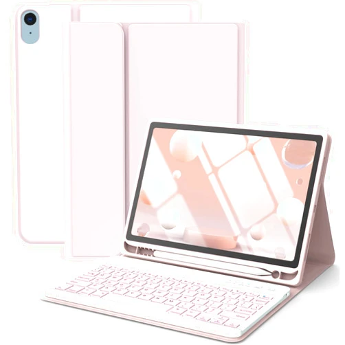 TaIYanG Keyboard Case for iPad Air 11-inch M3/M2/Air 5th/ 4th Generation- Detachable Bluetooth Keyboard Case with Pencil Holder - Flip Stand Cover for iPad Air 11