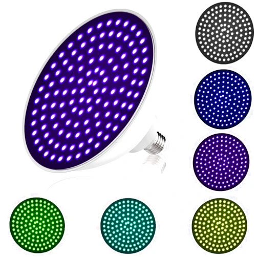 FUNZUR Color Pool Lights Bulb LED RGB Color Changing Pool Bulb 120V 35W (Only Switch Control) Replace 300-500W Traditional Bulb for Pentair and Hayward Light Fixture