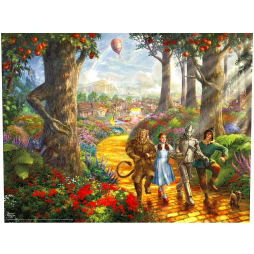 Ceaco - Thomas Kinkade - Follow The Yellow Brick Road - 500 Piece Jigsaw Puzzle, 24 x 18