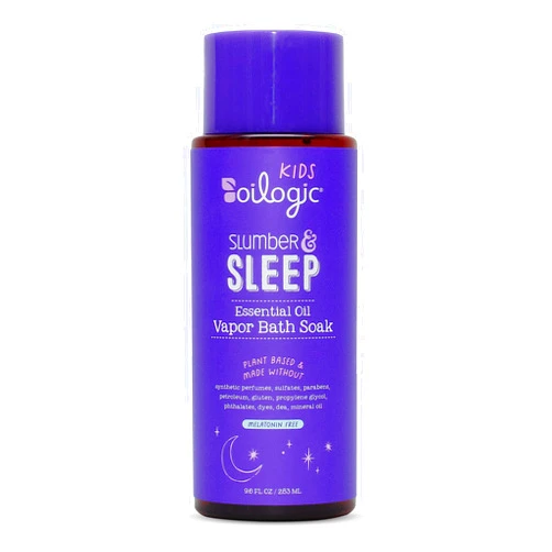 Oilogic Kids Baby Essentials Vapor Bath Soak, 9.6 Fl Oz (Slumber & Sleep) - Natural Concentrated Blend of 100% Pure Essential Oils - Relaxing & Soothing Lavender Oil & Chamomile Oil - Melatonin-Free