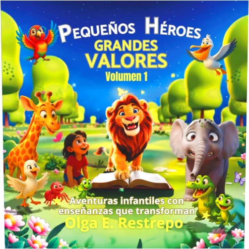 OLGA E. RESTREPO,Alejandra Maria Arango PEQUEÑOS HÉROES - GRANDES VALORES Volumen 1: Aventuras infantiles con enseñanzas que transforman: cuentos con valores para niños. (Spanish Edition)