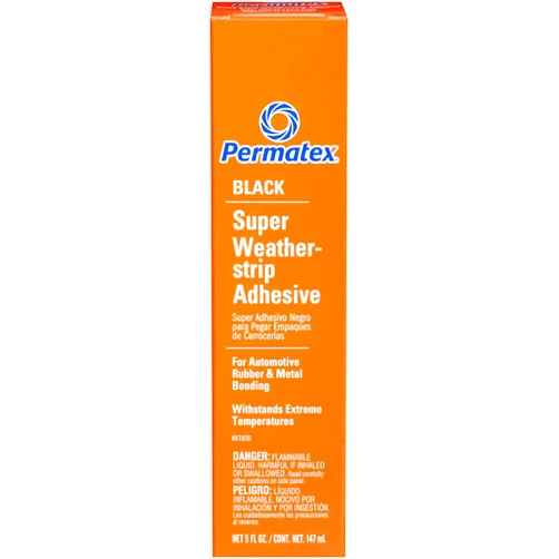 Permatex 81850 Black Super Weatherstrip Adhesive, 5 oz.