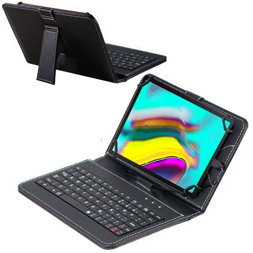 Navitech Black Keyboard Case Compatible with Elecost E10.1 Tablet | Fengxiang 10 inch Tablet | Fullwei 10.1Inch Tablet