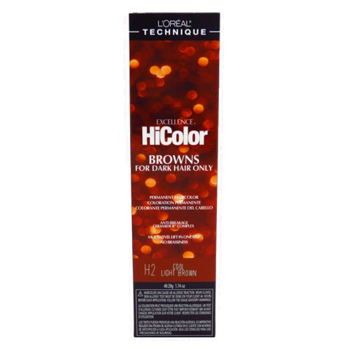 L'OREAL TECHNIQUE Loreal Excellence Hicolor H02 Tube Cool Light Brown 1.74 Ounce (51ml) (3 Pack)