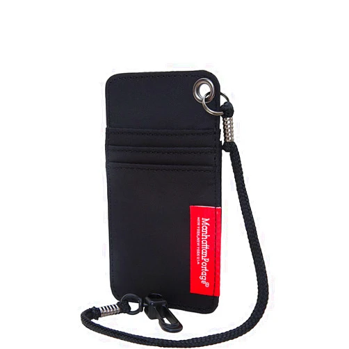 Manhattan Portage City Tech Id Case ( Black, One Size, Water Resistant, ID Compartment, Clear, Credit Cards, MetroCard, Business Cards, Loop, 210D, Traveler )