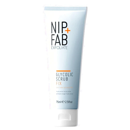 Nip+Fab Nip + Fab Glycolic Acid Fix Face Scrub with Salicylic Acid, AHA/BHA Exfoliating Facial Cleanser Polish for Refining Pores Skin Brightening, 75 ml 2.5 fl oz