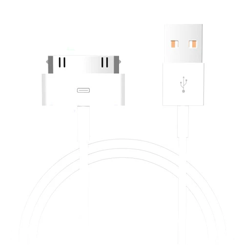 Pocxwa 2-Pack 30-Pin Charger Cable Compatible for Old iPhone 4 4S 3GS, iPad & iPod Classic 1st 2nd 3rd Generation, iPod Touch 4th, iPod Nano 5th 6th Gen, USB Fast Charge & Sync Charging Cord