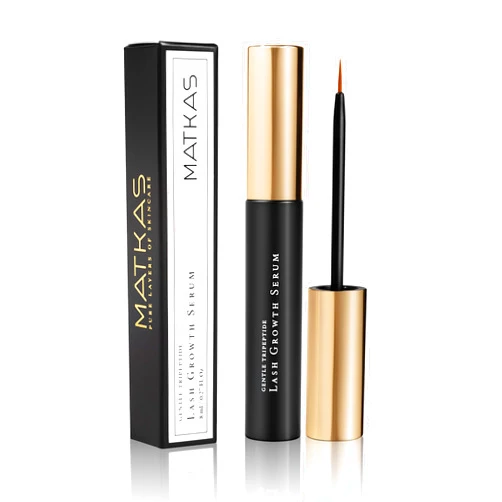 MATKAS Korean Gentle Lash Serum for Eyelash Growth - Eyelash Serum To Grow Lashes Stronger, Thicker, Healthier Eye Lash, Eyelash Growth Serum - Panthenol, Niacinamide, Amino Acids, Vitamin E, Peptides