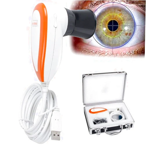 QXIUDDYS Iridology Camera Analyzer, Iris Analysis Camera, 5.0 MP USB Iris Analyzer Iridology Camera, Eye Iridology Camera, HD 30x Iris Lens and Driver-Free Analysis Software