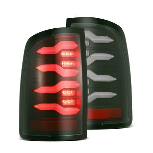 ModifyStreet Alpharex For 09-18 Ram Truck LUXX-Series LED Tail Lights Black