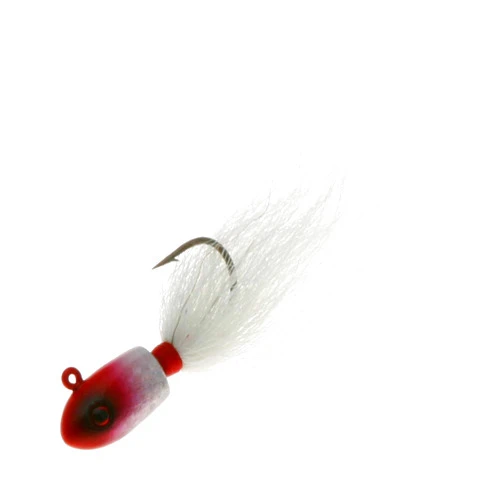 High Tide Tackle B52Bucktail Jig Fishing Equipment, 1 oz, Red/White