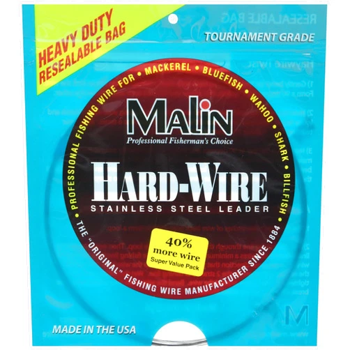 Malin LC1-42 SS Wire Cof, 42-Feet .01 Dia, 25-Pound