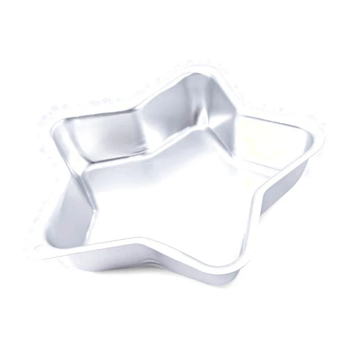 ZDYWY 8.5 Inch Five-pointed Star Pentagram Shaped Aluminum 3D Baking Mould Cake Mold Tin Birthday Cake Pan - Star