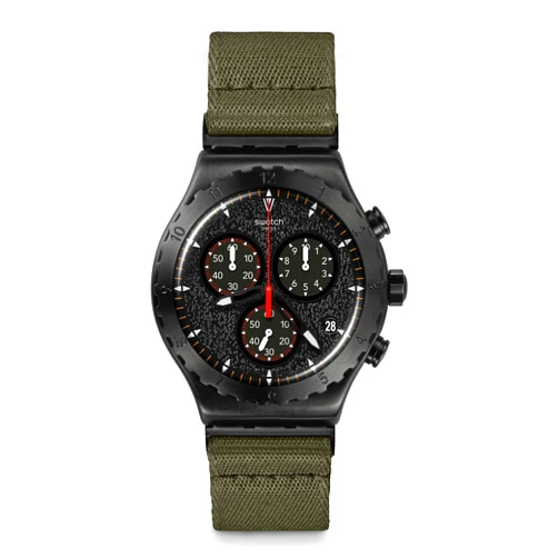 Swatch Unisex Casual Black Watch Stainless Steel Quartz by The Bonfire