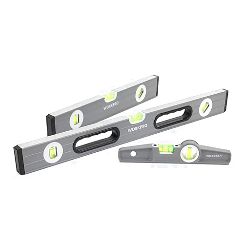 WORKPRO Torpedo Level, 3-Piece Spirit Level Set, 9