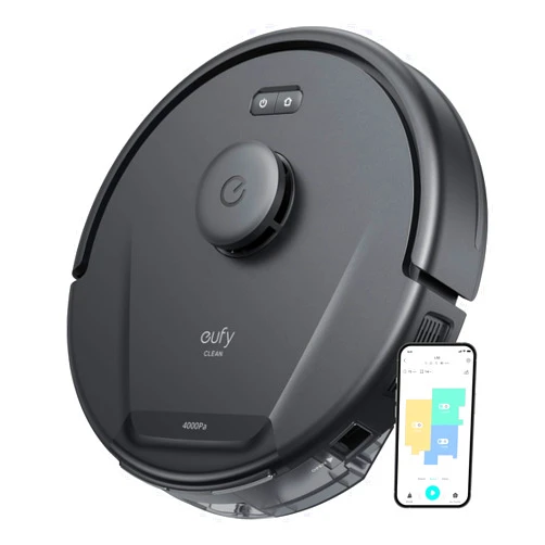 eufy L50 Robot Vacuum with 4,000 Pa Powerful Suction, Precise iPath Laser Navigation, Customizable Al Mapping, Climb Up to 20 mm, Ideal for Hard Floor, Tile, and Carpet