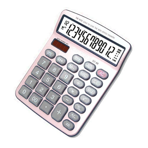 ELEAUTO Calculator,Solar Battery Dual Power, Desktop Calculator with Large Sensitive Button,for Office, Home, School