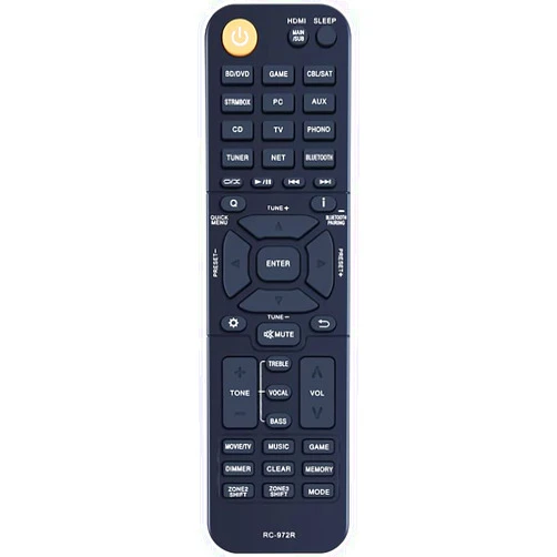ZWP RC-972R Replacement Remote Compatible with Onkyo AV Receiver TX-NR797 TX-NR6050 TX-NR6100 TX-RZ840 TX-NR696 TX-NR595 TX-NR696-S TXNR6050 TXNR797 TXRZ840 TXNR696 TXNR595 TXNR6100